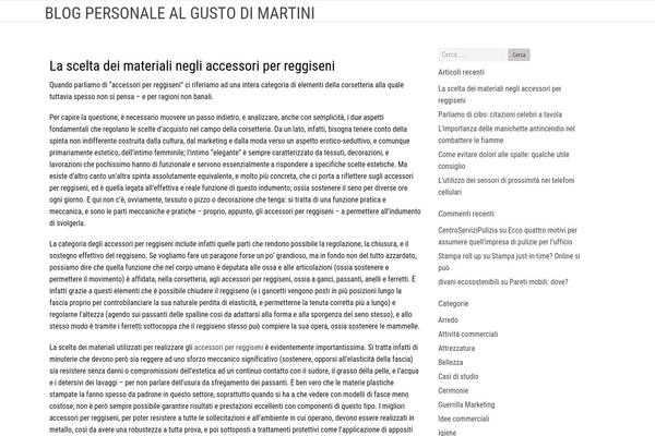ilmartini.info site used Bold Headline