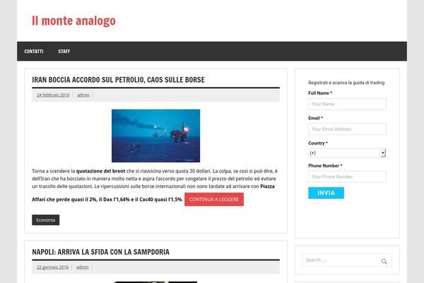 Dynamic News Lite theme site design template sample
