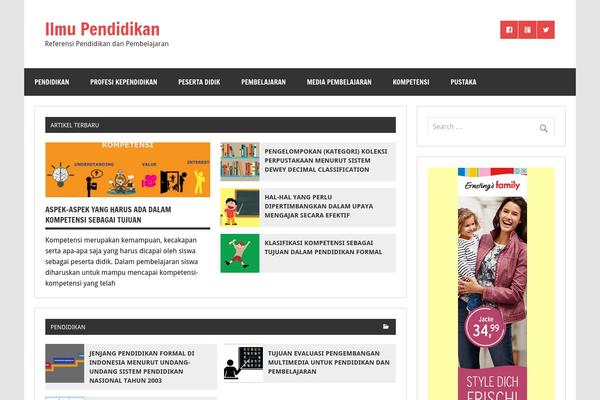 Dynamic News Lite theme site design template sample