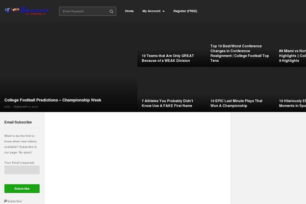 VideoPro theme site design template sample