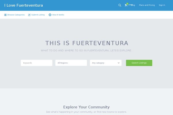 Listify theme site design template sample