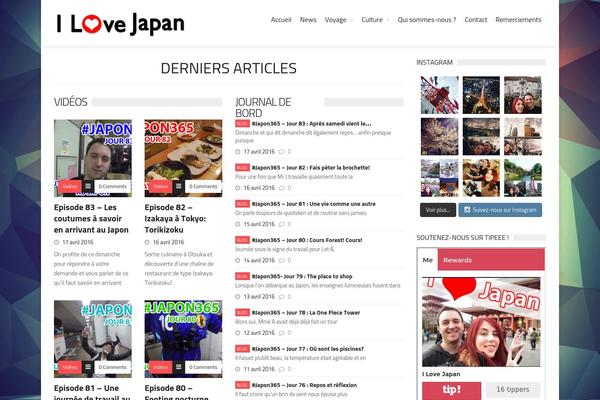 TrendyBlog theme site design template sample