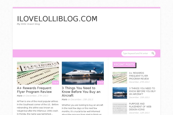 ilovelolliblog.com site used LightBlog