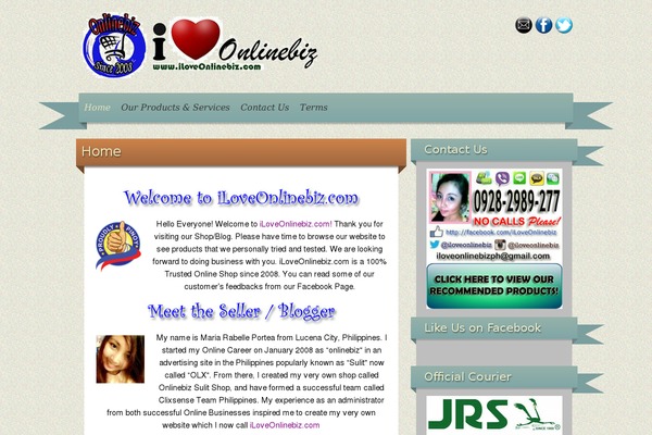 iRibbon theme site design template sample