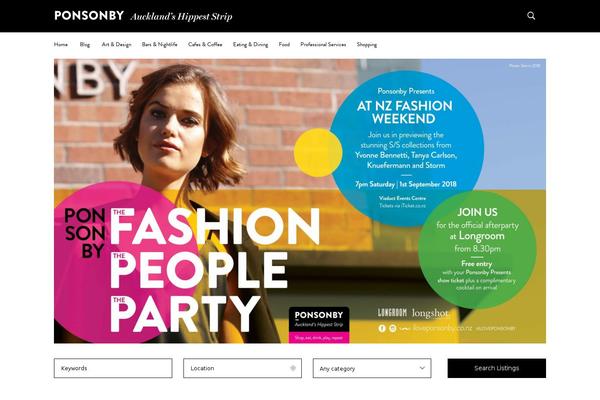Listify theme site design template sample