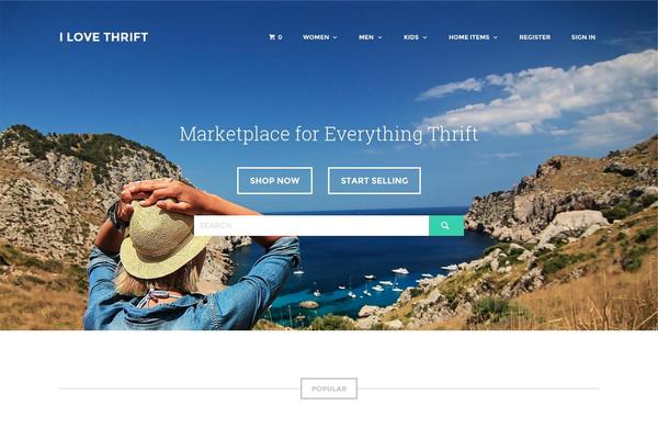 Marketify theme site design template sample
