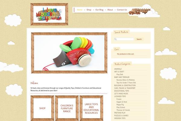 ilovewoodentoys.com.au site used Pulp