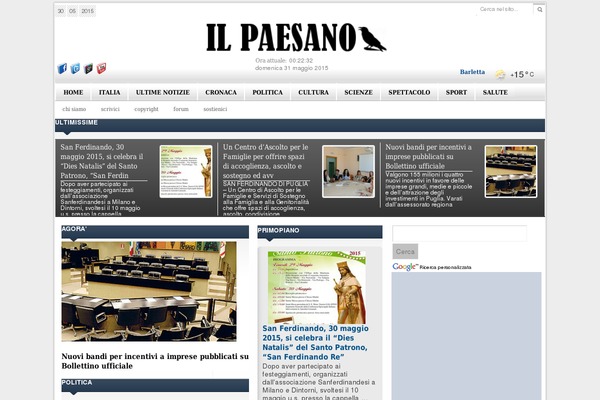 Site using continuous rss scrolling plugin