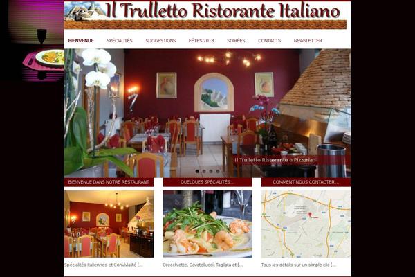 Restaurant theme site design template sample