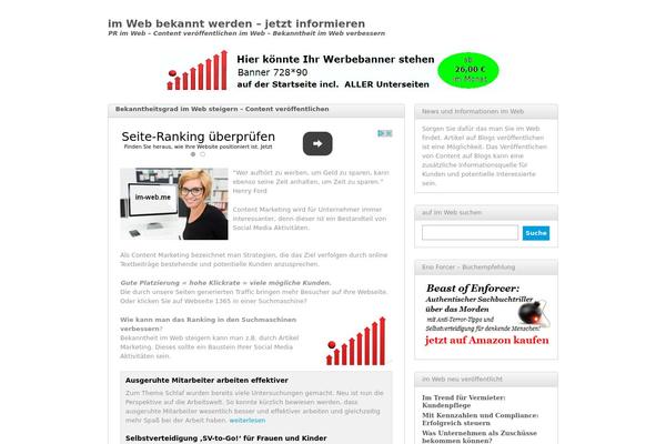 Yume theme site design template sample