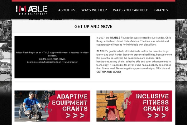 imablefoundation.org site used Believe_theme