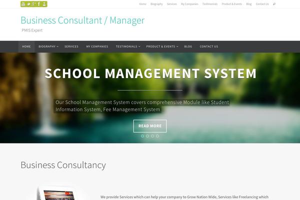 Nirvana theme site design template sample