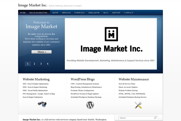 WhiteHouse Pro theme site design template sample