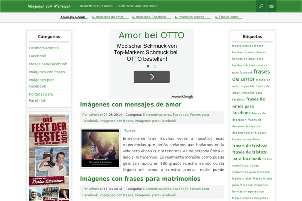 imagenesconmensajes.org site used Spaze