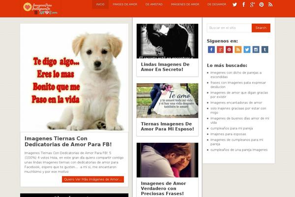 Pinstagram theme site design template sample