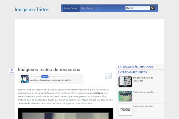 imagenestristes.org site used Themetastico_social
