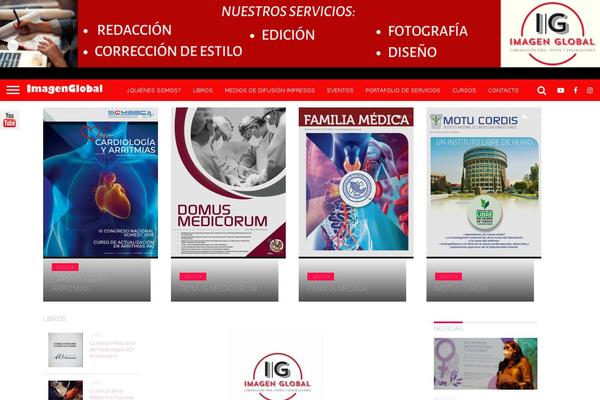 Flex Mag theme site design template sample