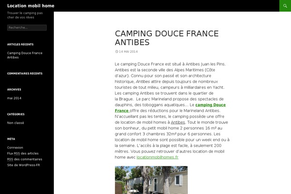 Twenty Fourteen theme site design template sample