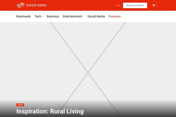 GoodNews theme site design template sample
