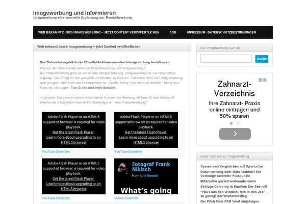 Yume theme site design template sample