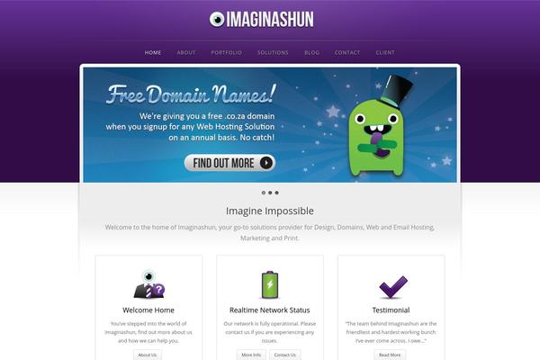 Arcadia theme site design template sample