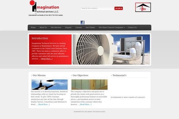 Enterprise theme site design template sample
