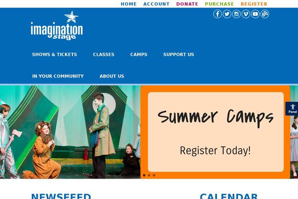 imaginationstage.org site used Imagination