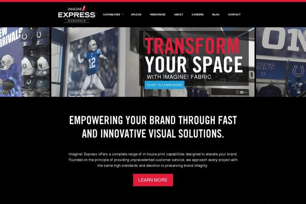Imagine theme site design template sample