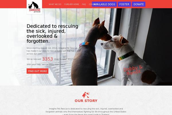 Imagine theme site design template sample
