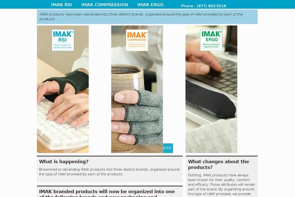 imakproducts.com site used Storefront-imak