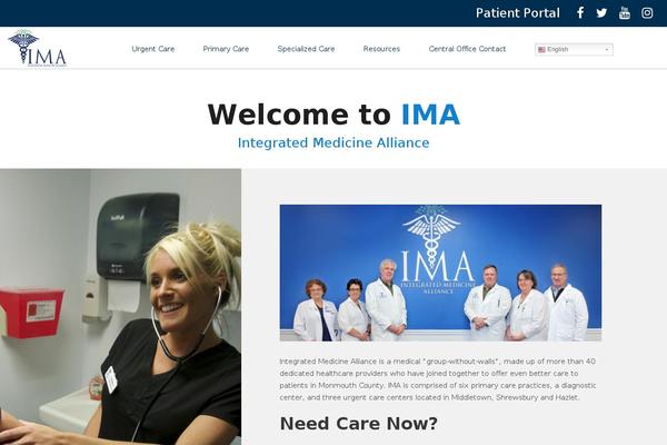 Ima theme site design template sample
