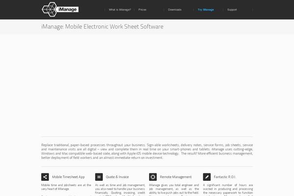 imanageapp.com site used Creative-wp