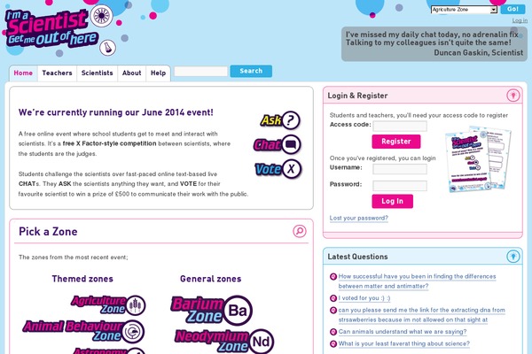 imascientist.org.uk site used Ias2