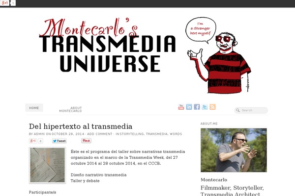 Site using About Me 3000 widget plugin