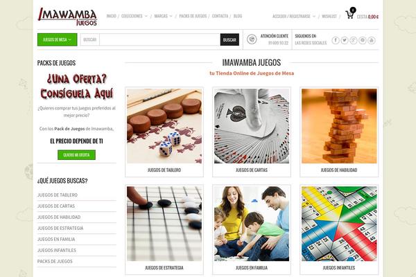 Mindig theme site design template sample