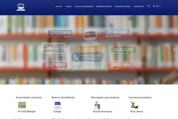 Academy theme site design template sample