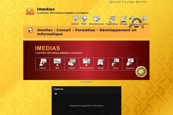 imedias.pro site used Bootstrap-basic4-child