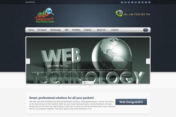 Thunder theme site design template sample