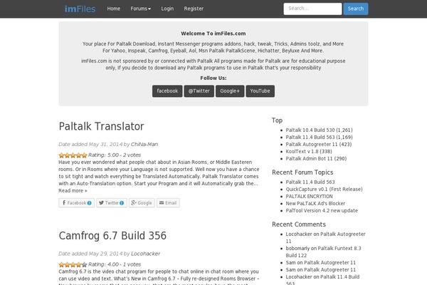 imfiles.com site used Simple Flat