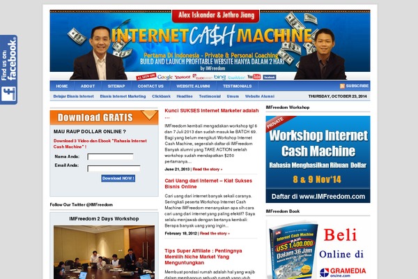 IMFreedom theme websites examples