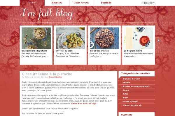 Hana theme site design template sample