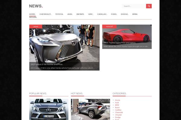 News theme site design template sample
