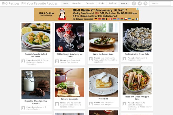 iPin theme site design template sample