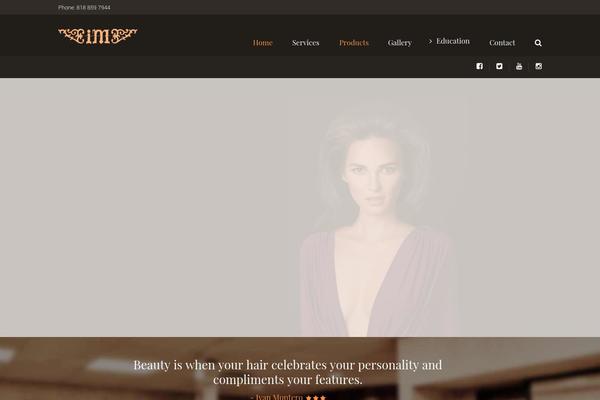 Hairdo theme site design template sample