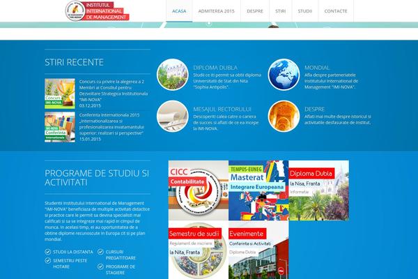 Infinite theme site design template sample
