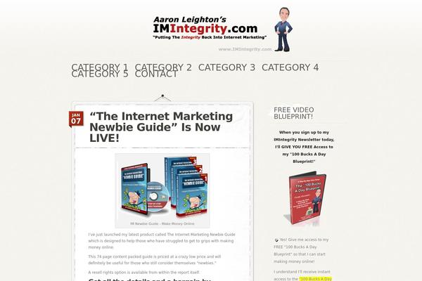 Personalpress theme site design template sample