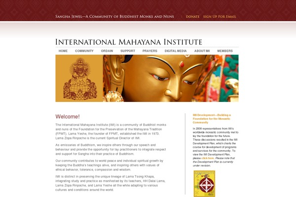 Imi theme site design template sample