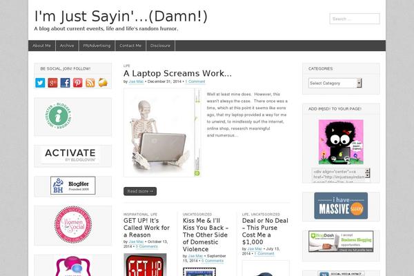 Magazine Basic theme site design template sample