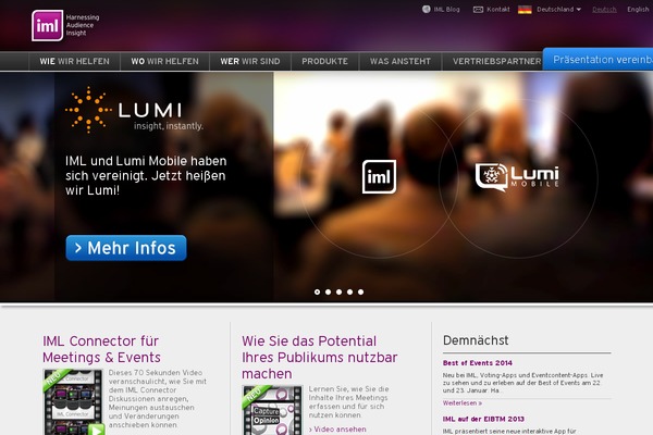 Lumi theme site design template sample