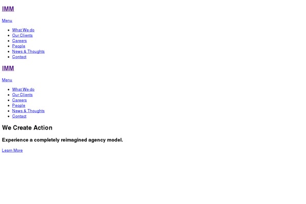 imm theme websites examples